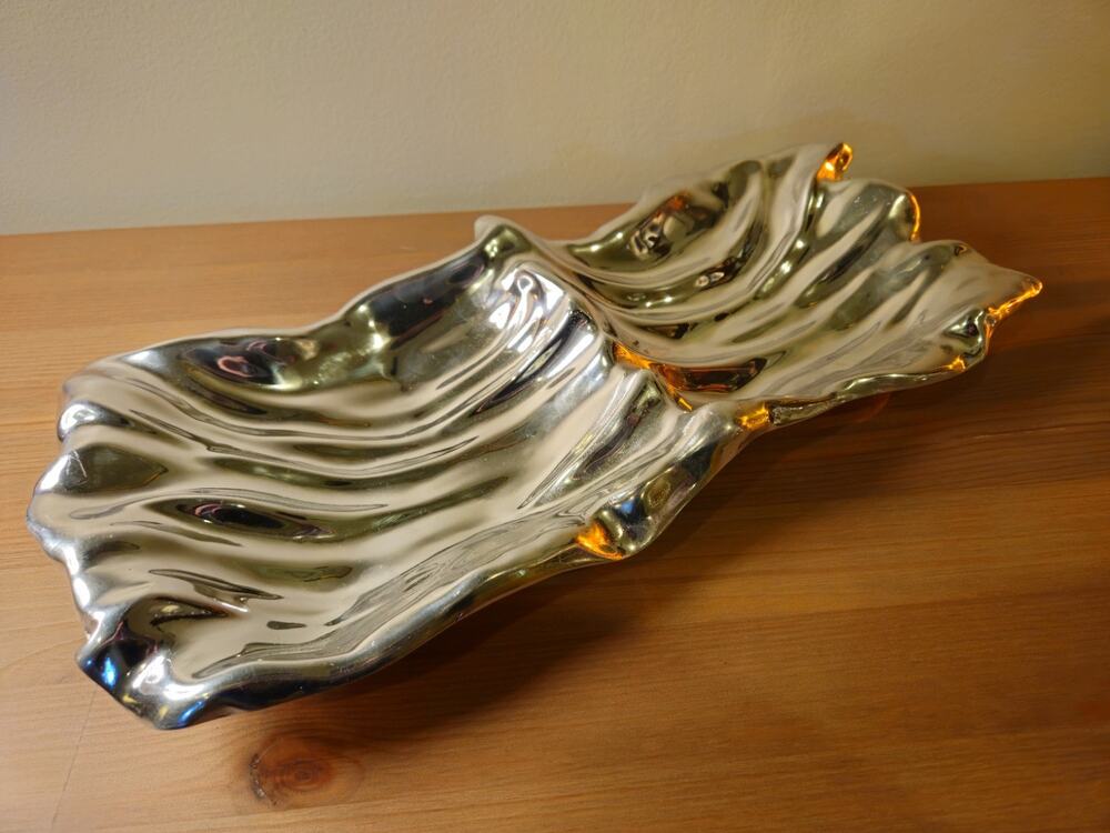 Beatriz Ball Dual Double Dip Aluminum Alloy Serving Tray Mexico